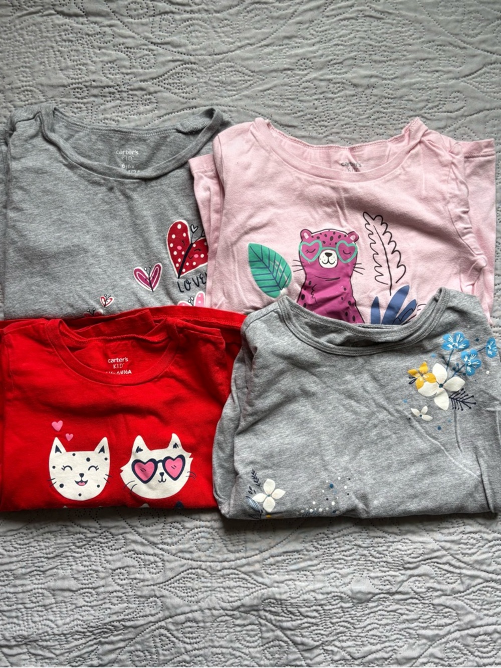 Carter’s Girls Long Sleeve Tee Bundle